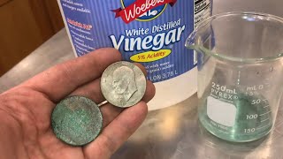 “cleaning junk coins” in VINEGAR (easy way to remove corrosion) screenshot 2