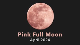 April 2024 Pink Full Moon Meditation 🌕 Embracing Growth \u0026 New Beginnings | 15-Minute Guided Session