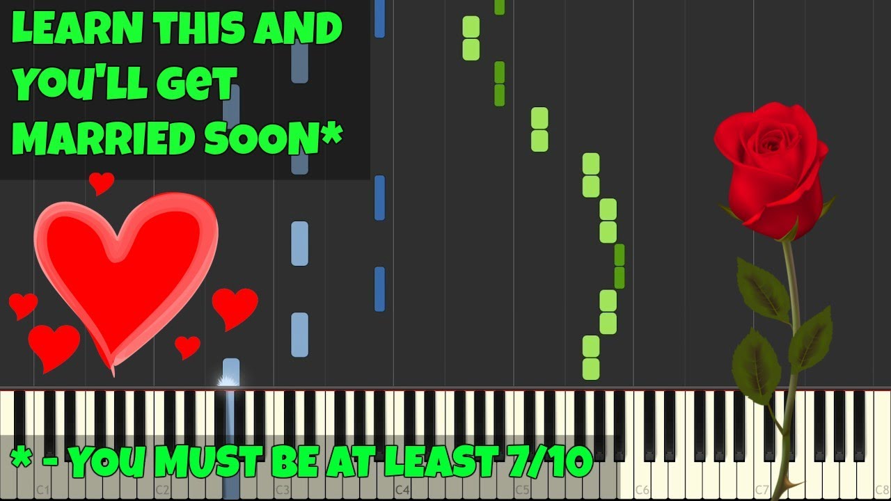 mariage d amour george davidson piano tutorial synthesia piano
