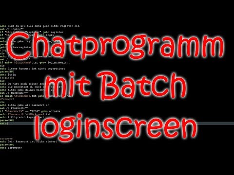 Chatprogramm Programmieren | LoginScreen