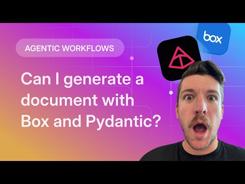 YouTube thumbnail for Agentic Workflow with Box and Pydantic