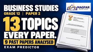 Grade 12 Business Studies P2: What Came Up in All Past Papers Grade 12 Business Studies P2: What Came Up in All Past Papers