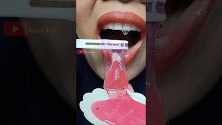 ASMR Magic “Barbie Slime Strawberry" Anomaly Turns into Sticky Candy! #short #shorts 1527