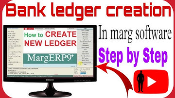 BANK LEDGER CREATION IN MARG SOFTWARE 8434649593
