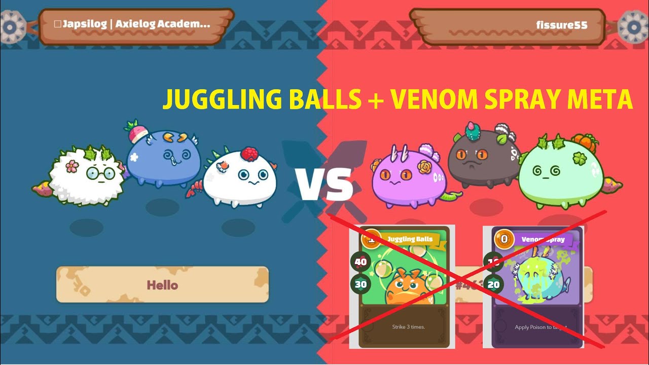 Axie Infinity | against JUGGLING BALLS + VENOM SPRAY META