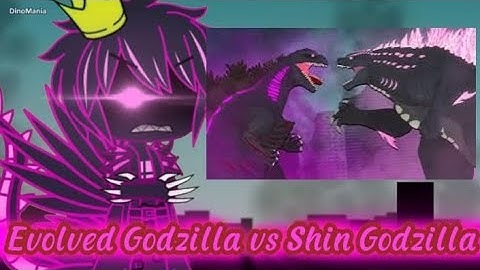 Kaijus React a Evolved Godzilla vs Shin Godzilla @DinoManiaYT
