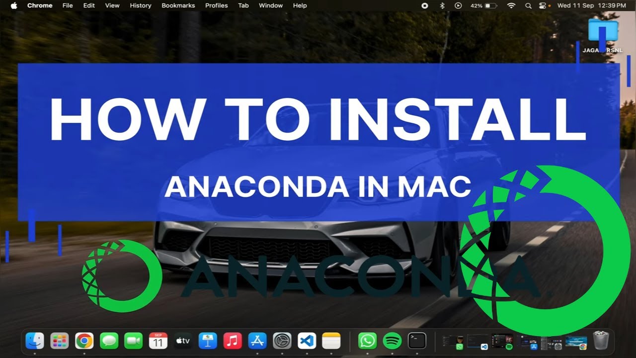 How to install Anaconda Distribution in mac - YouTube