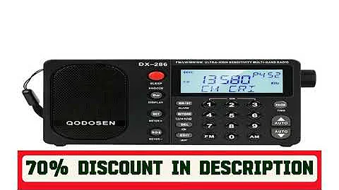 A must-have product! QODOSEN DX-286 Portable Radio AM/FM/LW/SW Digital World Full Band Radio with