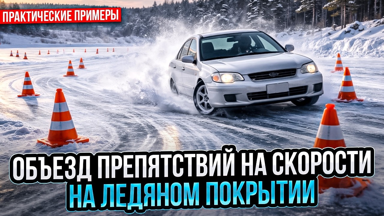 Последствия объезда препятствия на скользком покрытии. Примеры.
