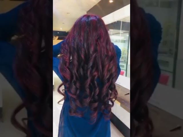 Cherry Red Hair Color 🥰 | #shorts | #haircolor #hairstyles | #hairshorts #karishmashorts