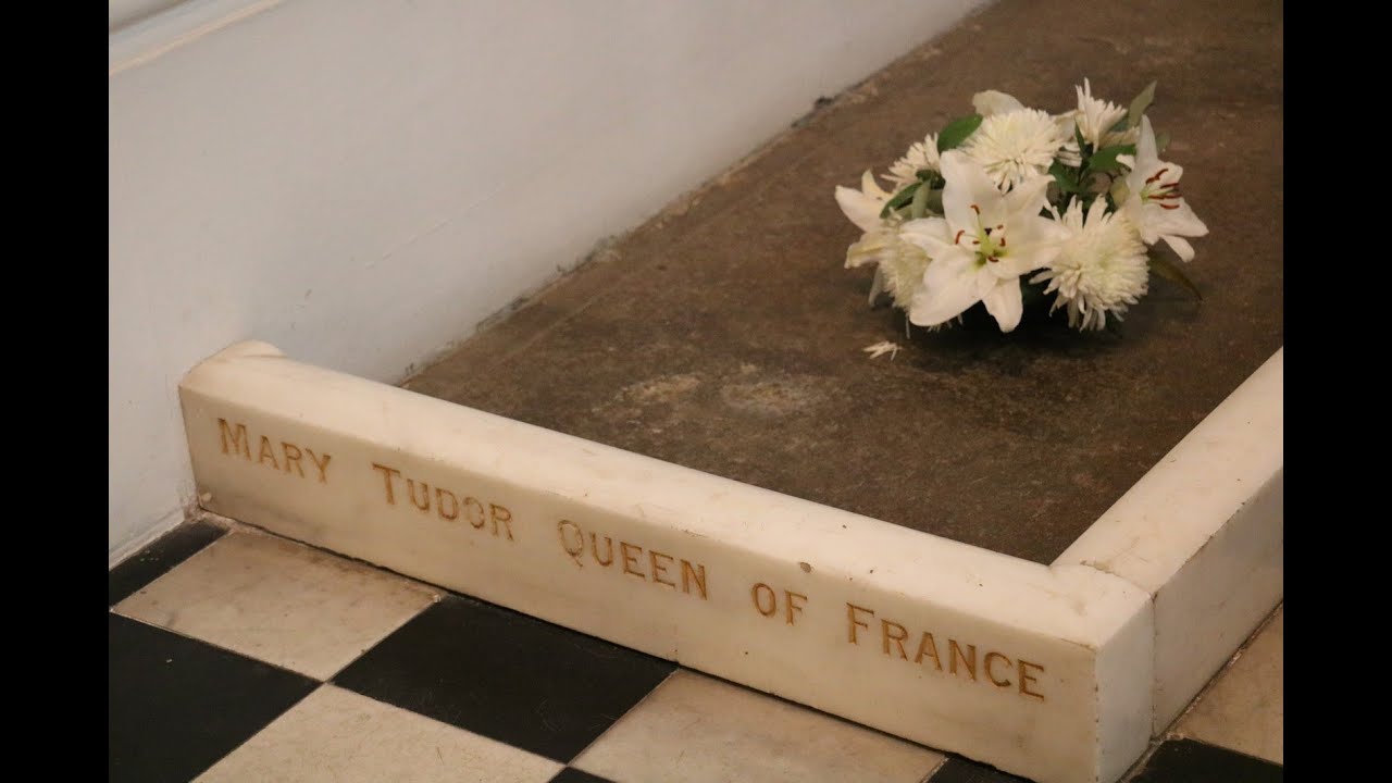 The tomb of Mary Tudor, Queen of France, at St Mary's Church, Bury St