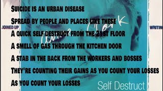 Anne Clark - Self Destruct (lyrics)