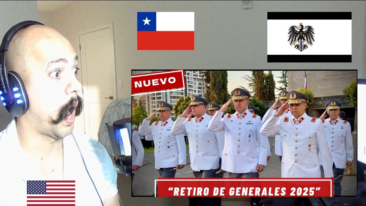American reacts To Chile Military | Escuela Militar Ceremonia Retiro de Generales 2025 4K