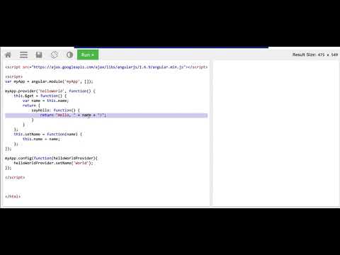 AngularJS Provider Tutorial