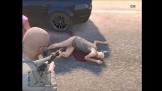 GTA V - Naked Old Man Rapes and Kidnaps Young Girl | Altruist Cult - Random Encounter
