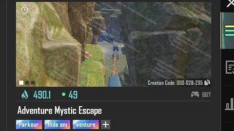 BGMI NEW WOW PARKOUR MAP 😱 Adventure Mystic Escape (Code: 28205) | Impossible Parkour Challenge