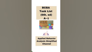 BCBA Task List: Identify the Goals of Behavior Analysis as a Science!!
