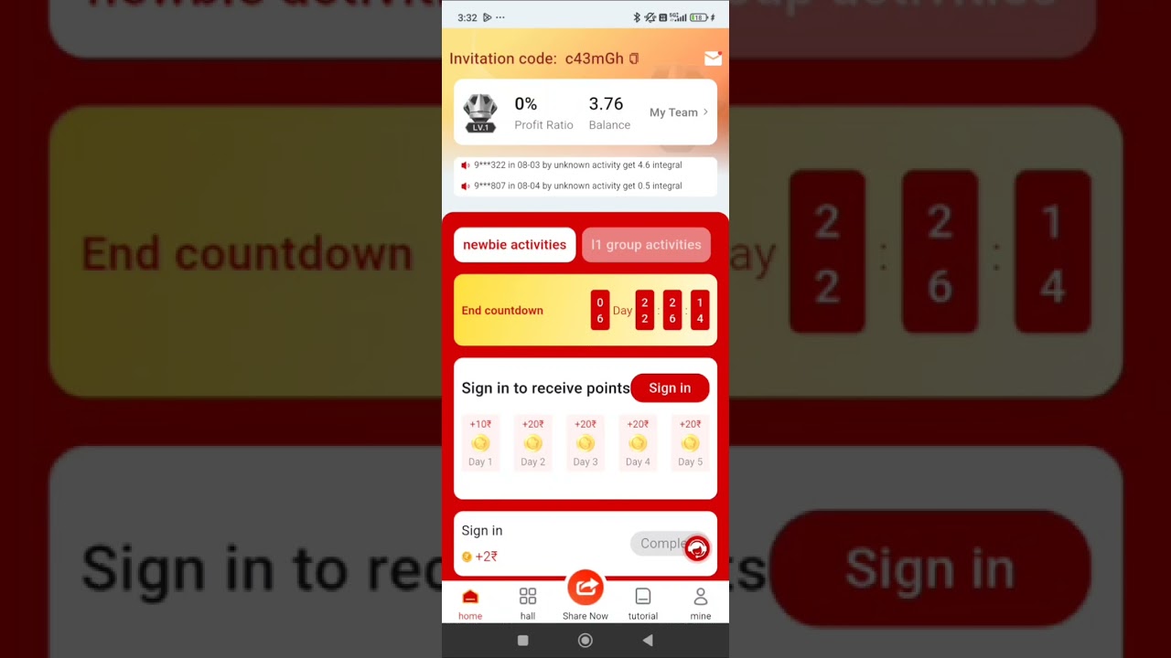earn though rupee rush