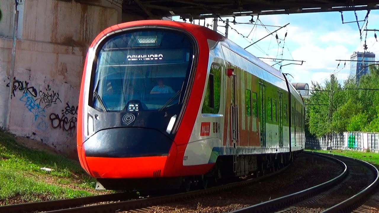 Электропоезд ЭГ2ТВ-031 "ИВОЛГА 2.0" сообщением "Лобня - Одинцово" (МЦД ...