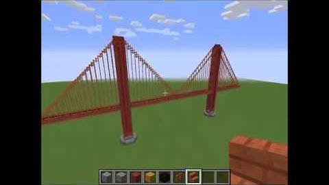 Building the Golden Gate Bridge (Minecraft)