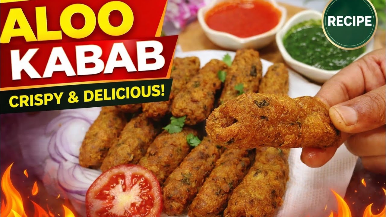 Aalu Kabab Recipe | Potato Kebab at Home | evening snacks recipe | iftar snacks recipe 