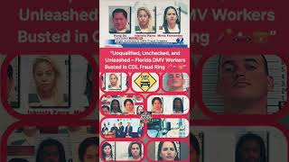 “Unqualified, Unchecked, and Unleashed – Florida DMV Workers Busted in CDL Fraud Ring 🧨🛻💼” #news