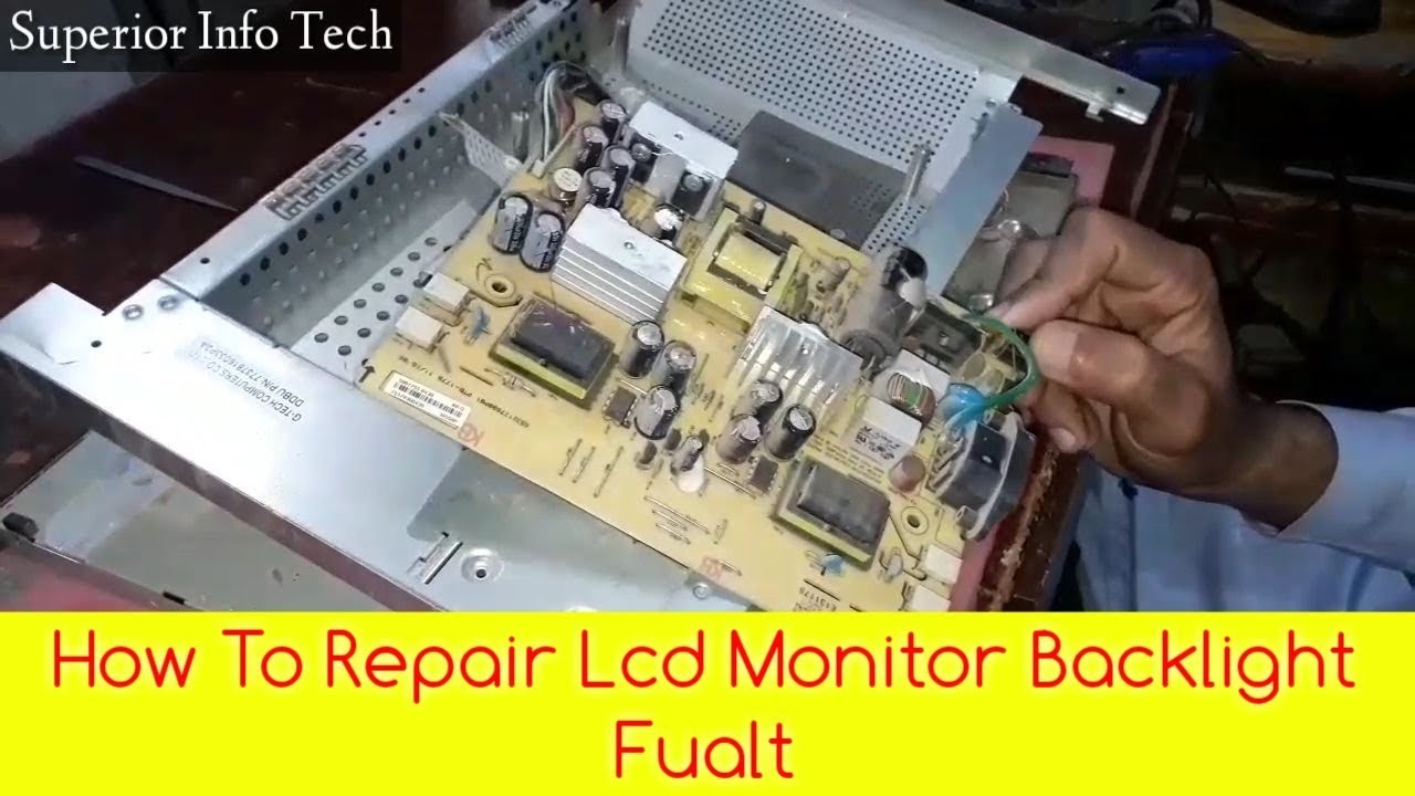 How to Repair Dell Lcd Monitor Backlights in Urdu/Hindi YouTube