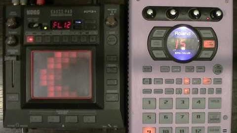 sp-404sx + Korg KP3+ Kaoss Pad combo