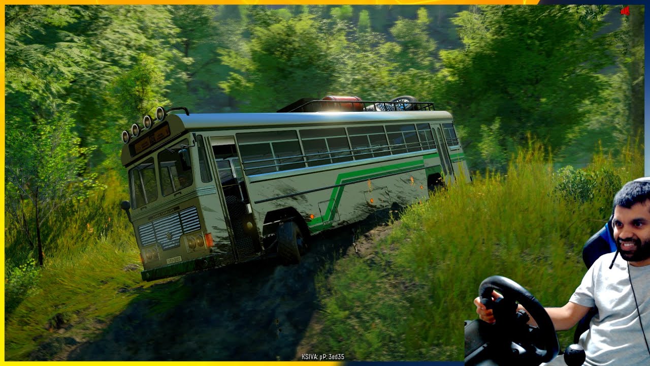 පෙරලුන බස් එක | Ets 2 multiplayer convoy | #ets2 #srilankabus