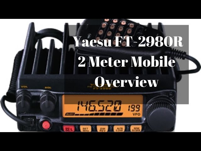 FT-2980R FT-2980 | Original Yaesu 144 MHz Single Band Mobile Transceiver |  80 Watts | 3 Year Manufacturer Warranty