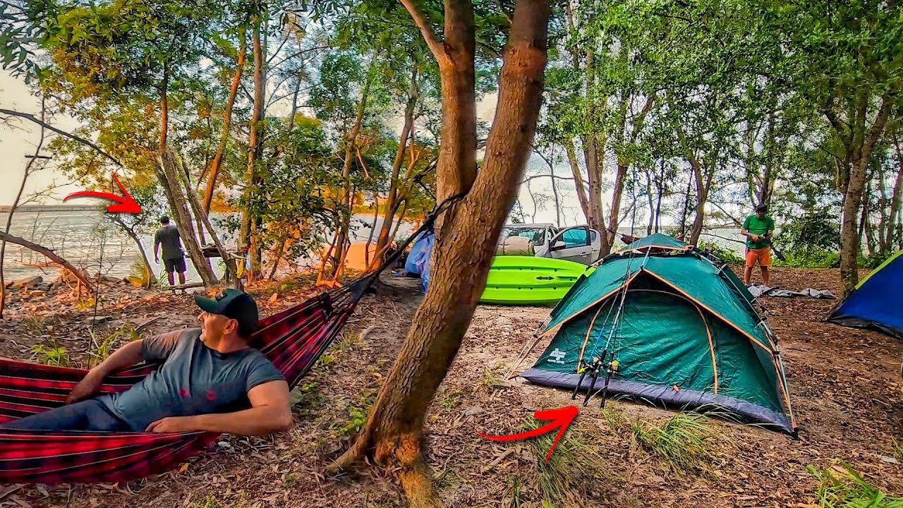 ACAMPADO na MATA e PESCANDO no MAR (Quando Vi Não Acreditei...) PESCARIA e ACAMPAMENTO