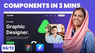 Introduction to Components in 3 Minutes | Free Framer Course | Part 4/13 | Framer Beginner Guide