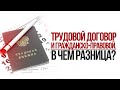 Трудовой договор и гражданско-правовой. В чем разница?