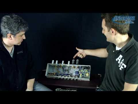 Martin Kidd shows us a prototype Cornford amp