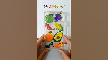 Satisfying Phone case Painting with acrylic colour || #art #drawing #painting #shorts
