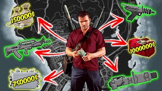 Download Lagu GTA 5 – All Weapon \u0026 Money Locations in Story Mode (Hidden Cash \u0026 Secret Guns!) MP3