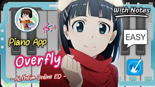 Piano App ♫ Anime『SAO: ALfheim Online ED』→ Overfly (With Notes) screenshot 3