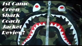 Bathing Ape (BAPE) 1st Camo Shark Coach Jacket Review! Dope style and fashion streetwear!