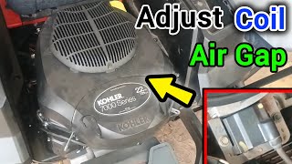 How To EASILY Set Ignition Coil Air Gap | Kohler 7000 Series V-Twin Magneto Adjustment