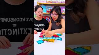 Little Sister Builds Dream House 🏠 Big Sister SHOCKED 😱 #shorts