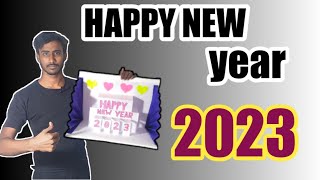 how to make happy new year greetings card #2023 #HappyNewyear