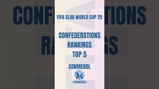 FIFA CLUB WORLD CUP 2025 CONFEDERATION RANKING | CONMEBOL | TOP 5 #fifa #football #clubworldcup