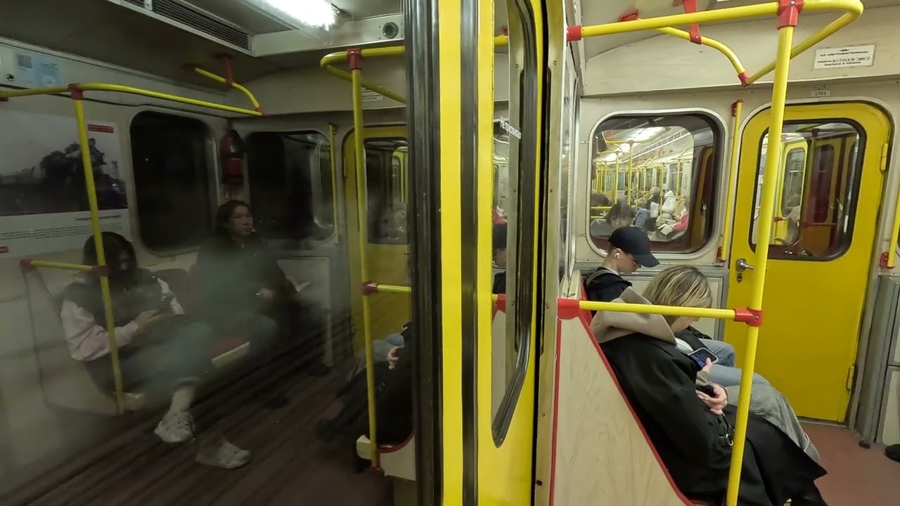 08.03.2025. Поездка на метровагоне 81-717 (1701). Перегон Румянцево-Юго-Западная