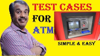 test cases for ATM functionality | test scenarios for ATM | testingshala