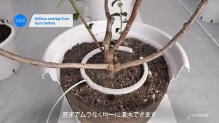 ネットボウ - ポット栽培の潅水のための多口ドリッパー