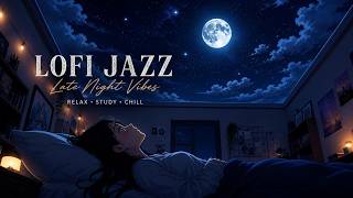 Moonlight Lofi Jazz 🌙 Relaxing Sax & Chill Night Vibes (3 Hours)