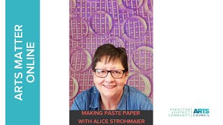Making Paste Paper with Alice