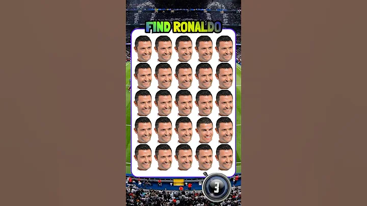 Find Ronaldo, Find Haaland, Find Mbappé?🏟️ #football #shorts #ronaldo #quiz  #mbappe #haaland