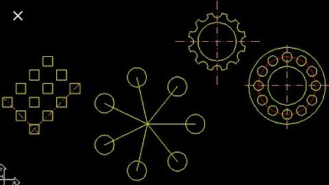 12-How to Use Polar,Rectangular and Path Array in AutoCad 2017
