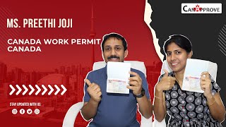 Ms. Preethi Joji, An It Professional, Shares Her Canada Work Permit Success Story Canapprove